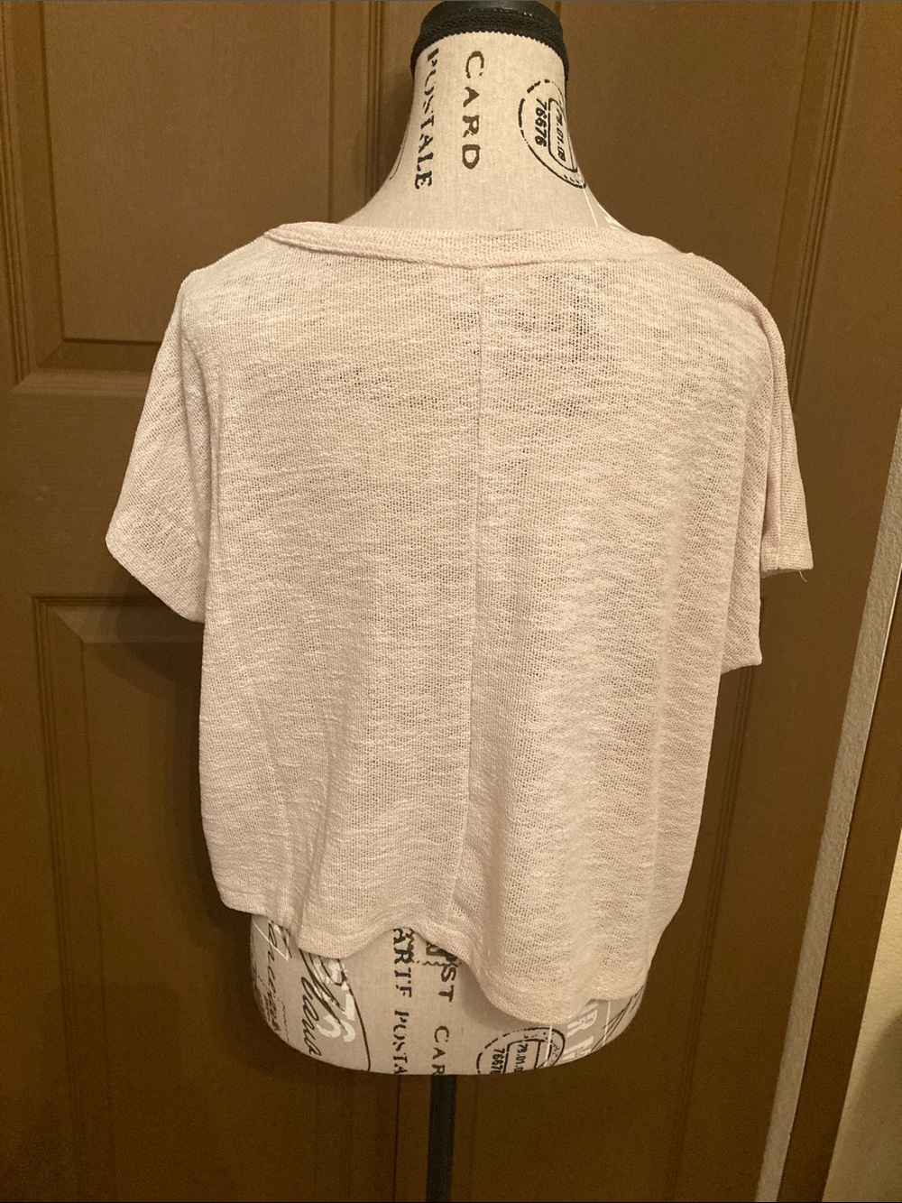 ZENANA Oversized Crop Top V-Neck Size M NIP - Picture 4 of 9